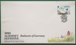 Alderney Guernsey 1995 FDC Mit SSt. Igel - Alderney