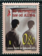 BOSNIA HERCEGOVINA (CROAT) 2000 World AIDS Day MNH / **.  Michel 66 - Bosnie-Herzegovine