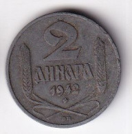 MONEDA DE SERBIA DE 2 DINAR DEL AÑO 1942 (OCUPACION ALEMANA) - Servië