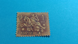 PORTUGAL - Timbre 1953 : Sceau équestre De Denis 1er De Portugal (Dinis Ou Diniz) - 1 Escudo - Usati