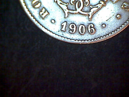 10 Centimes 1906, DUBBELE 6, Kleine Asverdraaiing - 10 Cent