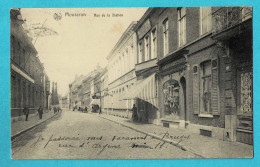 * Mouscron - Moeskroen (Hainaut - La Wallonie) * (Nels, Editeur Henri Lerouge) Rue De La Station, Boutique, Animée - Mouscron - Moeskroen