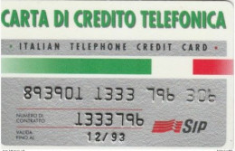 CARTA CREDITO TELEFONICA SIP 12/93 (MF2393 - Special Uses