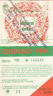 ABBONAMENTO MENSILE BUS ATAC ROMA GENNAIO 1984 (MF547 - Europe