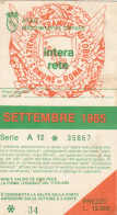 ABBONAMENTO MENSILE BUS ATAC ROMA SETTEMBRE 1985 (MF531 - Europe