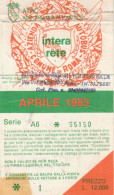 ABBONAMENTO MENSILE BUS ATAC ROMA APRILE 1985 (MF533 - Europe