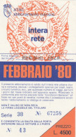 ABBONAMENTO MENSILE BUS ATAC ROMA FEBBRAIO 1980 (MF499 - Europe
