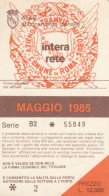 ABBONAMENTO MENSILE BUS ATAC ROMA MAGGIO 1985 (MF468 - Europe