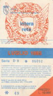 ABBONAMENTO MENSILE BUS ATAC ROMA LUGLIO 1985 (MF465 - Europe