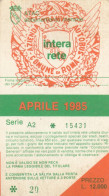 ABBONAMENTO MENSILE BUS ATAC ROMA APRILE 1985 (MF466 - Europe