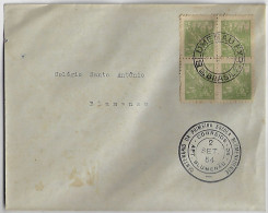 Brazil 1954 Cover Commemorative Cancel Centenary Of The First Blumenauense School From Blumenau - Lettres & Documents