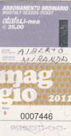 ABBONAMENTO MENSILE BUS ATAF FIRENZE MAGGIO 2011 (MF1352 - Europe