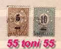 1901  Timbre.de 1889 + Surcharges:  2v -used/ Oblitere (O) - Usados