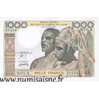 ÉTATS DE L'AFRIQUE DE L'OUEST - CÔTE D'IVOIRE - PICK 103 A M  - 1.000 FRANCS (1978) - SUP - Other - Africa