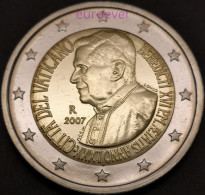 2 Euro Gedenkmünze 2007 Nr. 6 - Vatikan / Vatican - Papst Benedikt XVI BU In Blister - Vatican