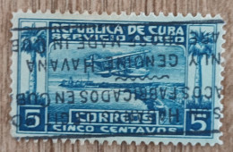 Cuba - Aérien YT N°1 - Hydravion - 1927 - Oblitéré - Luchtpost