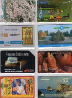 Topics 8TK Lot Telecartes 20€ Set Of Italy Portugal Greece Nippon Hungary Zealand Cyprus USA TC World Phonecards Germany - Other - Europe