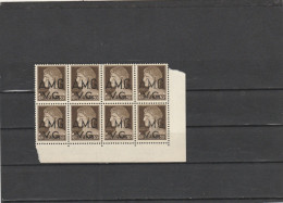 COLONIE ITALIANE BLOCCO ANGOLARE 8X10 CENT AMG-VG NUOVI (JF181 - Nuovi