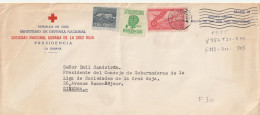 LETTERA CUBA 1955 + ERINNOFILO ANTITUBERCOLARE (KX557 - Storia Postale