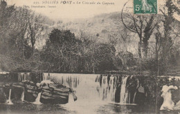 CARTOLINA 1909 FRANCIA SOLLIES PONT -LA CASCADE DU GAPEAN (KX324 - Sollies Pont