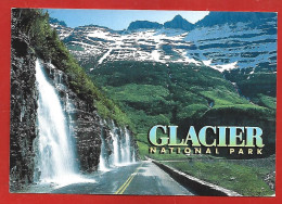 Weeping Wall On Going-To-The-Sun Road Glacier National Park (Montana) 2scans 09-15-1999 Billy Mitchell Stamp - Other & Unclassified