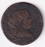 MONEDA DE ESPAÑA DE 5 CENTIMOS DE ESCUDO DE ISABEL II DEL AÑO 1867  (COIN) - Monete Provinciali