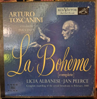 Puccini, Arturo Toscanini, Licia Albanese, Jan Peerce - La Bohème (Complete) - Box 2 LP's - Opera