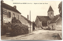 MIREBEAU SUR BEZE - Eglise Et Café Du Tram - Mirebeau