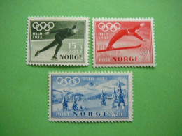 Olympic Games Winter # Norway Norge 1952 MNH #Mi.372/4 Skating, Ski Jumping - Winter 1952: Oslo