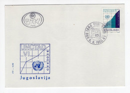 1983. YUGOSLAVIA,SERBIA,BELGRADE UNCTAD FDC,SPECIAL PACKAGING - FDC