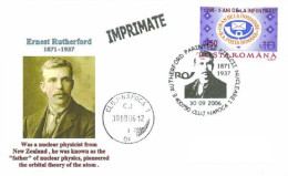 527  Ernest Rutherford: Oblit. Temp., Env. Commemorative – Nuclear Physics, Chemistry, Nobel, Physique Nucléaire Chimie - Fysica