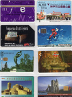 Set Von 8x TK Telecartes 22€ Sortiment Mit Croatia Cyprus France Italy Greece Nippon Hungary Austria World Of Phonecards - Origen Desconocido