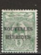 Nouvelles-Hébrides N° YT 1* - Unused Stamps