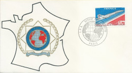 Lettre Avec Cachet Commémoratif International Police Association - Servir Par L'amitié - Paris - 08/10/1976 - Polizei - Gendarmerie