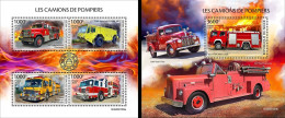 Niger 2023, Fire Engines, 4val In BF+BF - Sapeurs-Pompiers