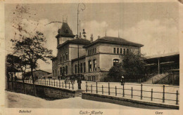 ESCH-SUR-ALZETTE - Bahnhof - La Gare - FELDPOSTKARTE Mit Interessantem Poststempel "FLAK-SCHEINWERFER Der Gruppe Esch" - Esch-sur-Alzette