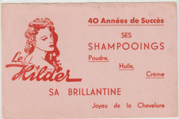 Buvard Publicitaire Coiffure Brillantine Le Helder Shampoings Poudre  ...  TBE - Perfumes & Belleza