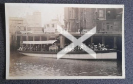 Lowestoft The Inner Harbour Superb R/p Postcard Suffolk Atlanta Boat - Lowestoft