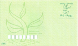 BRAZIL Envelope Prepaid Stationery - Environment - New - Entiers Postaux