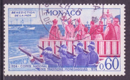 Monaco 1973 Y&T N°944 - Michel N°1100 (o) - 60c Bénédiction De A Mer - Used Stamps