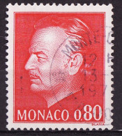 Monaco 1974 Y&T N°993 - Michel N°1144 (o) - 80c Rainier III - Usati