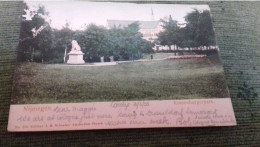 NETHERLANDS NIJMEGEN Kronenburgerpark Met Doddendaalkerk 1903 Vrouw Met Kinderwagen LION STATUE - Nijmegen