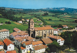 CPSM - (64) - Urrugne - Vue Générale Aérienne Avec L'Église En Gros Plan (Edition Combier) - Urrugne