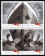 Canada 2012 Centenary Of The Sinking Of The Titanic Unmounted Mint. - Unused Stamps