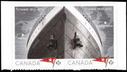Canada 2012 Titanic Bow Pair Unmounted Mint. - Ongebruikt