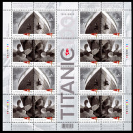 Canada 2012 Titanic Ordinary Gum Sheetlet Unmounted Mint. - Unused Stamps