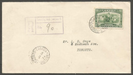 1933 Registered Cover 13c Ottawa Conference #194 CDS Toronto Stn F Ontario Local - Histoire Postale