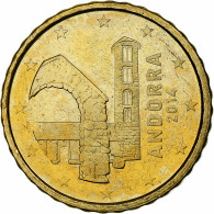 Andorre, 10 Euro Cent, 2014, SPL, Laiton, KM:New - Andorra