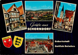 73901802 Schorndorf  Wuerttemberg Fachwerkhaus Panorama Kirche Marktplatz  - Schorndorf