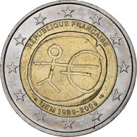 France, 2 Euro, 10 Ans De L'Euro, 2009, Paris, SUP, Bimétallique, KM:1590 - France